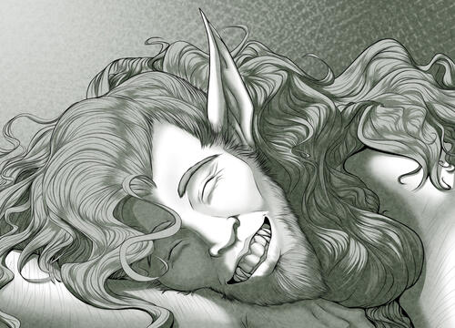 Detailed Line Art - Headshot Three