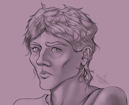 Detailed Line Art - Headshot Two