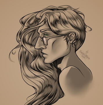 Detailed Line Art - Headshot